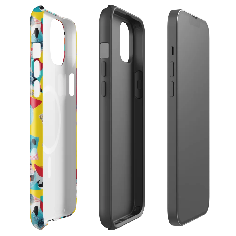 Neon Cardshark on MagSafe Tough Case for iPhone® — Front