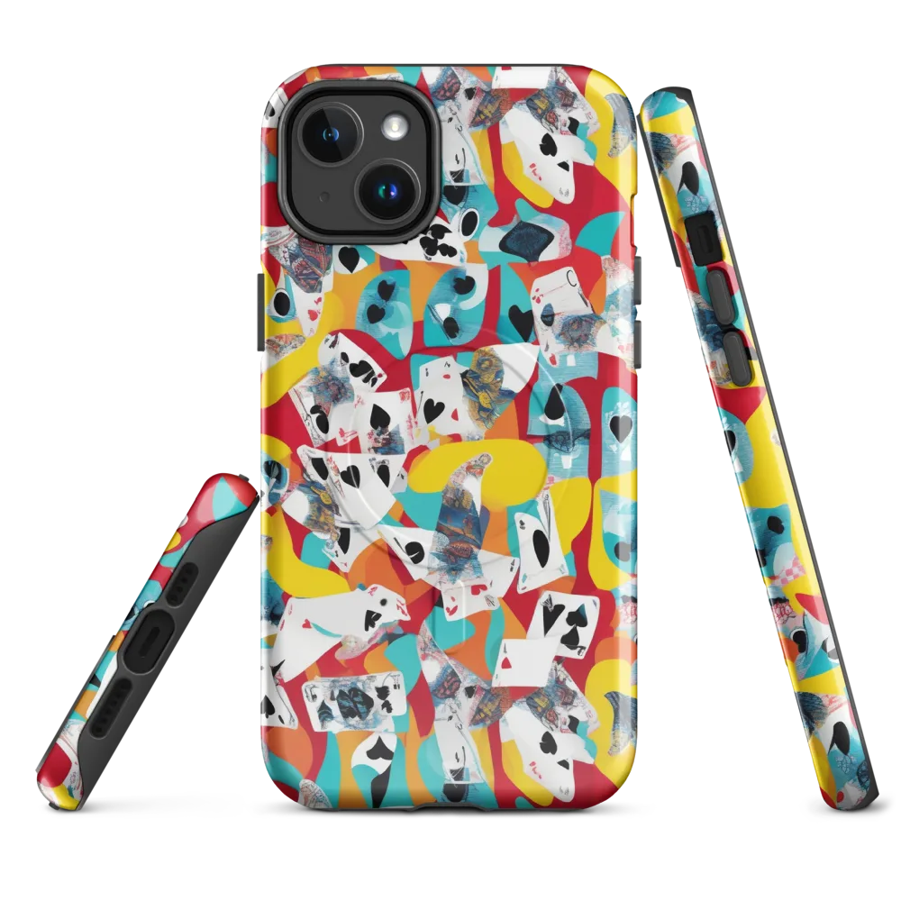 Neon Cardshark on MagSafe Tough Case for iPhone® — Front