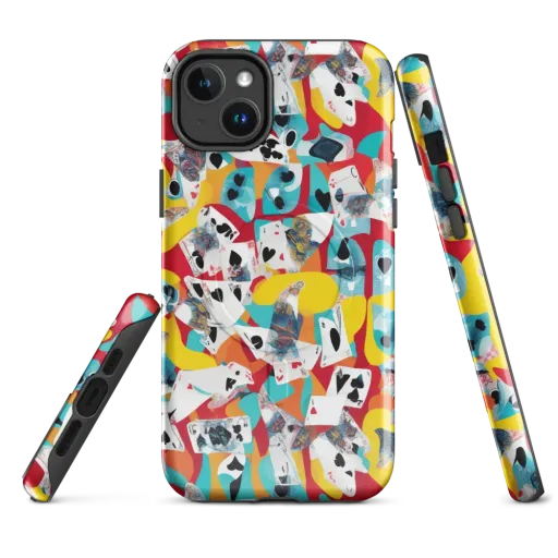 Neon Cardshark on a MagSafe Tough Case for iPhone®