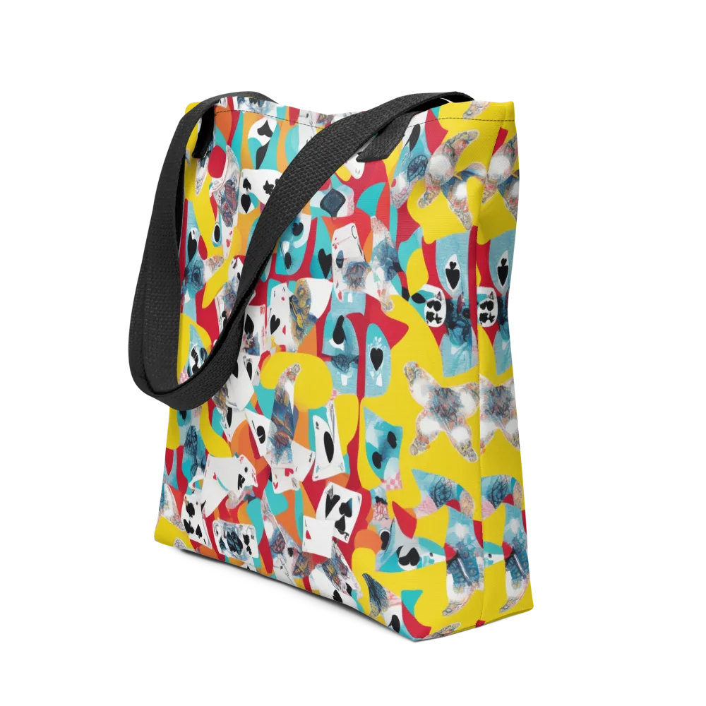 Neon Cardshark on Tote Bag — Front