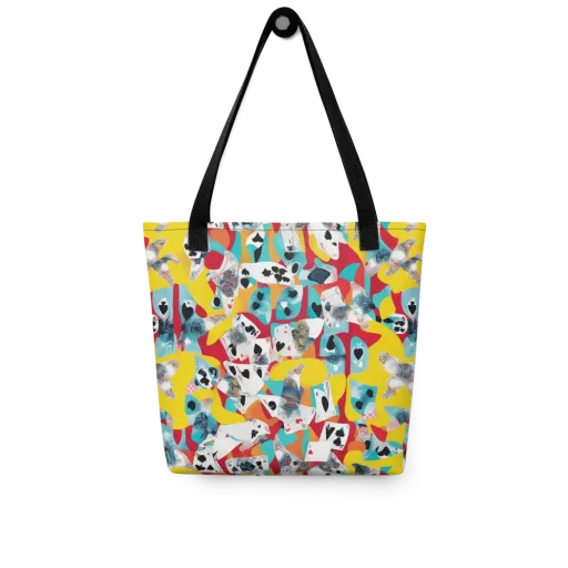 Neon Cardshark on a Tote Bag