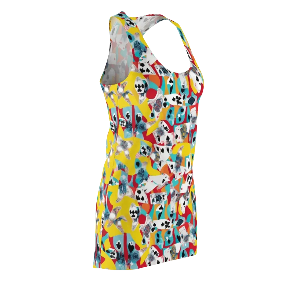 Neon Cardshark on Racerback Dress — Front Side