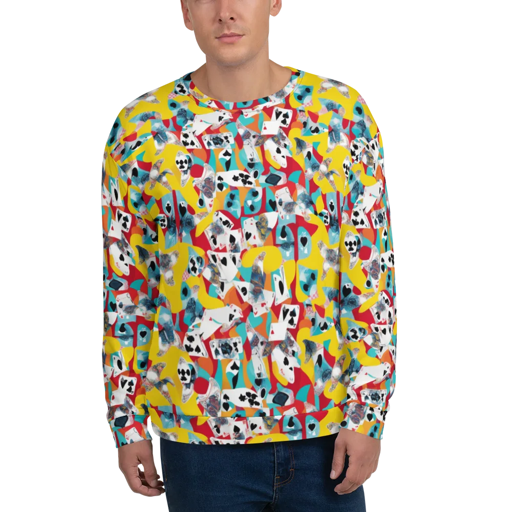 Neon Cardshark on Sweatshirt — Front