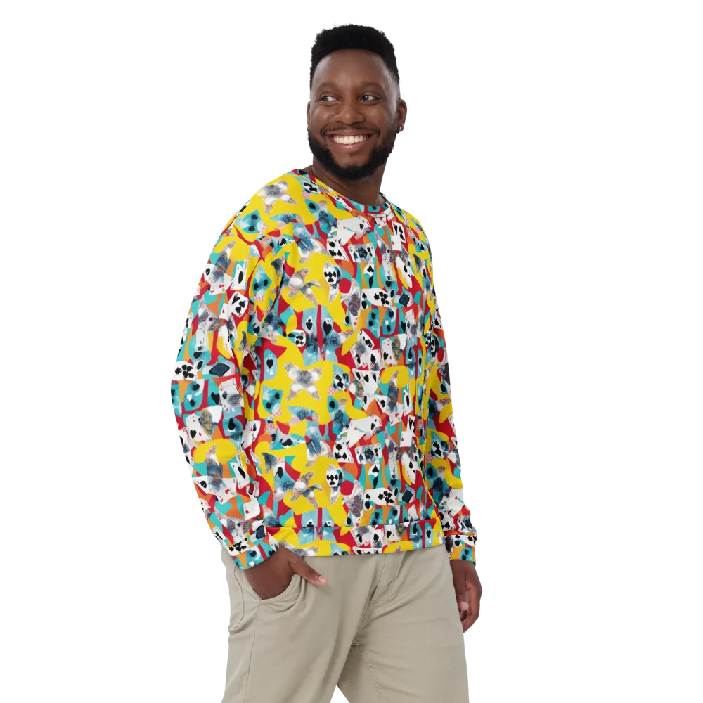Neon Cardshark on Sweatshirt — Front