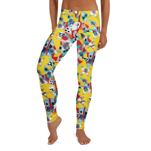 Neon Cardshark on a Leggings