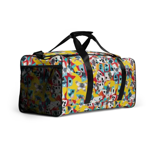 Neon Cardshark on a Duffle Bag