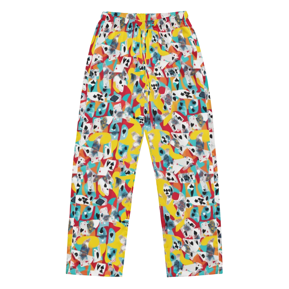 Neon Cardshark on Women's Pajama Pants — Front
