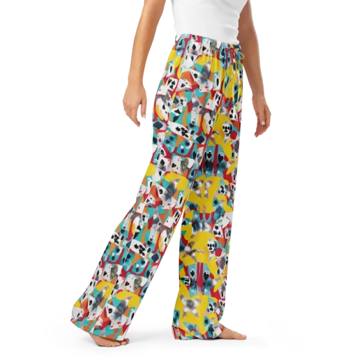 Neon Cardshark on a Women's Pajama Pants