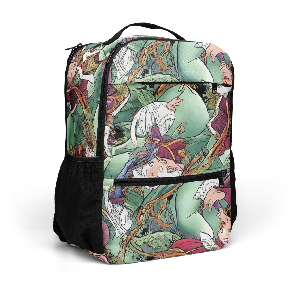 Midsummer Mischief on Utility Backpack — Right Front