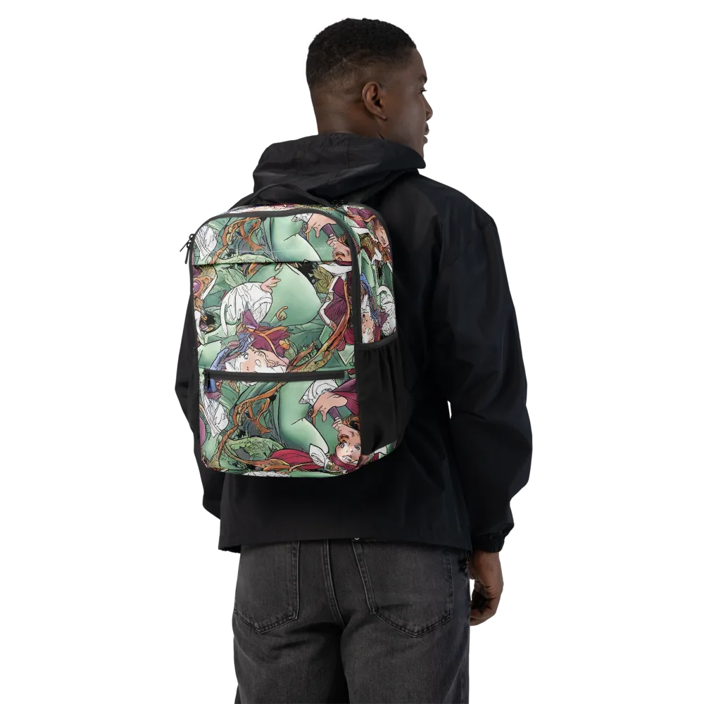 Midsummer Mischief on Utility Backpack — Back