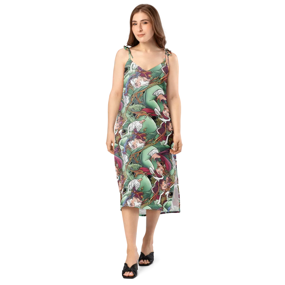 Midsummer Mischief on Slip Dress — Front
