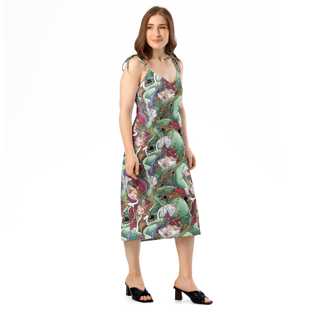Midsummer Mischief on Slip Dress — Right Front