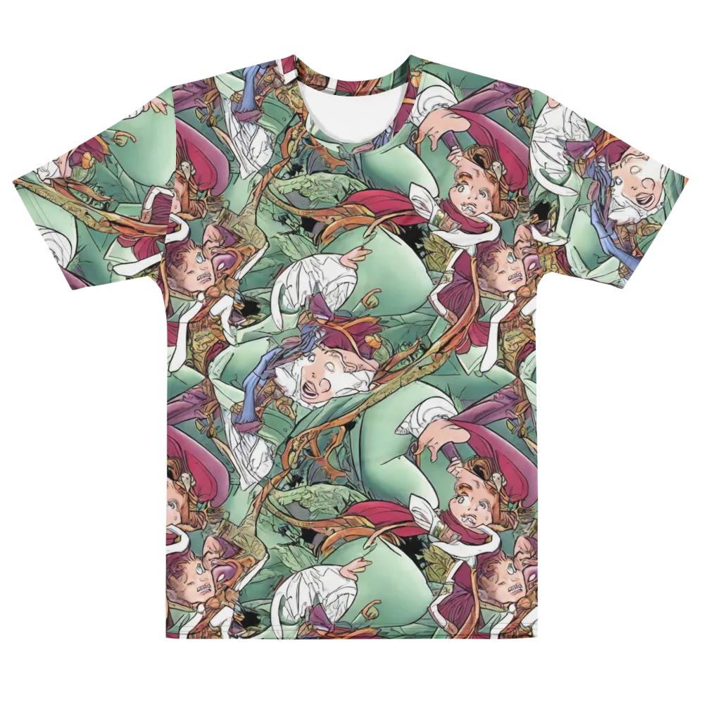 Midsummer Mischief on Men's Cotton Crew Neck T-Shirt — Front