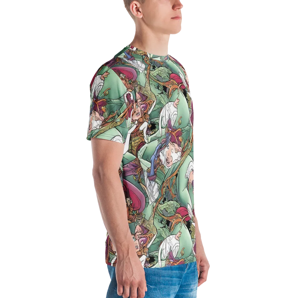 Midsummer Mischief on Men's Crew Neck T-Shirt — Right