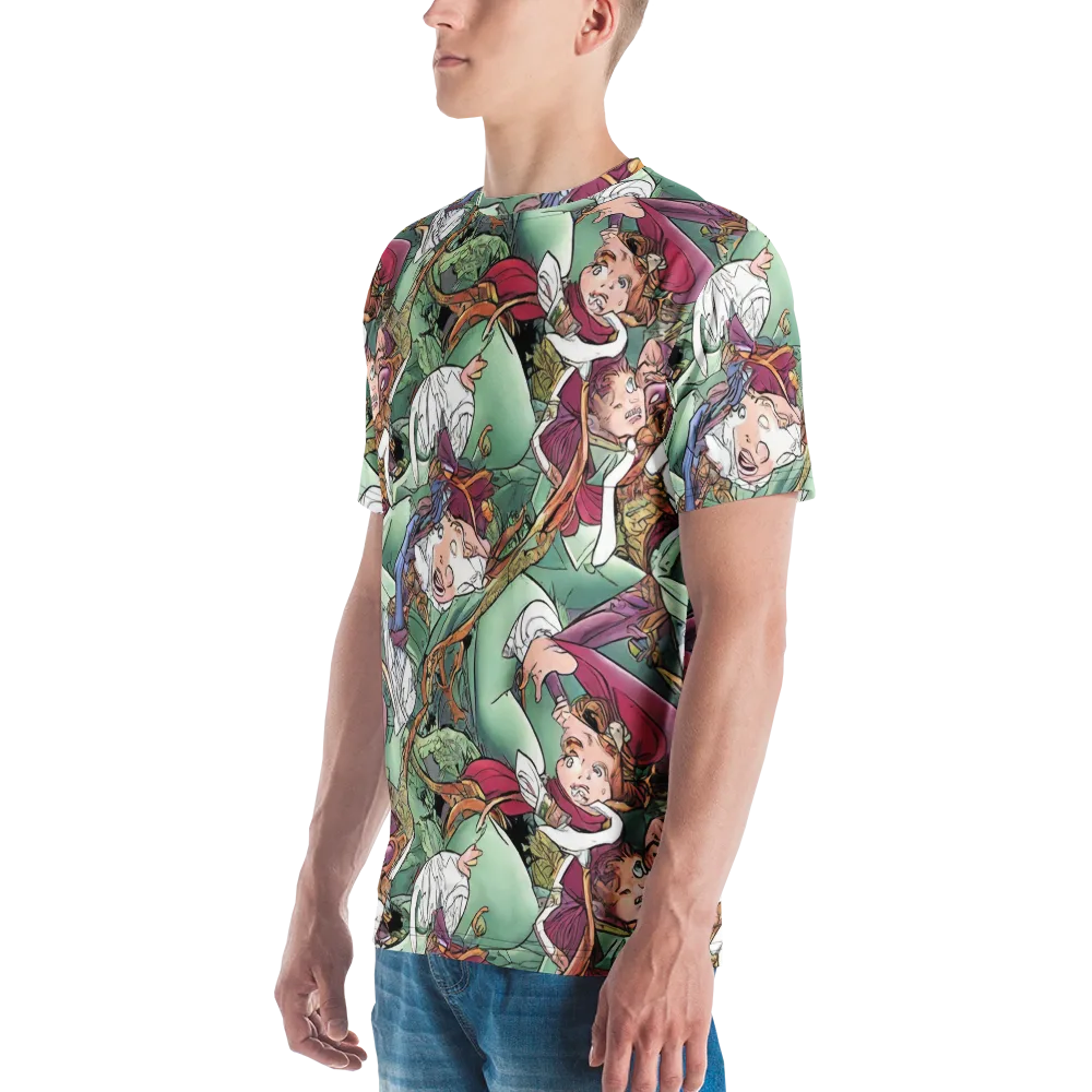 Midsummer Mischief on Men's Crew Neck T-Shirt — Left