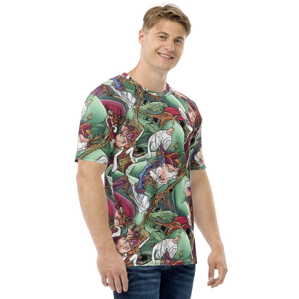Midsummer Mischief on Men's Crew Neck T-Shirt — Right