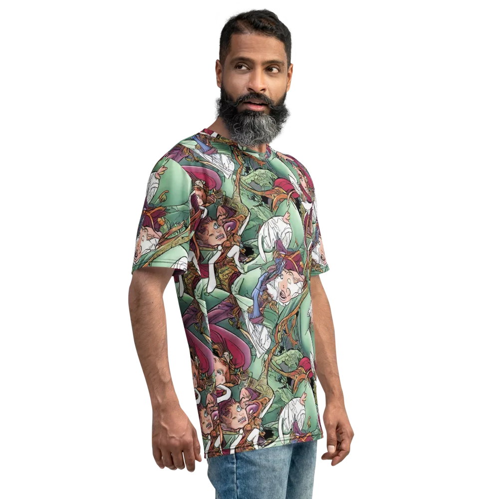 Midsummer Mischief on Men's Crew Neck T-Shirt — Right