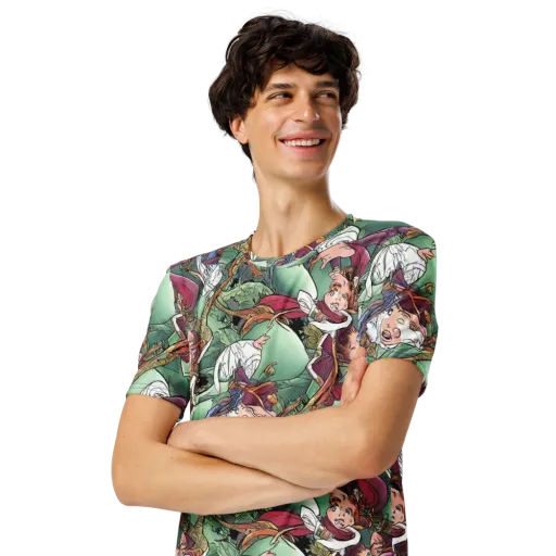 Midsummer Mischief on a Men's Crew Neck T-Shirt