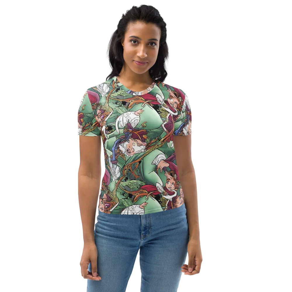 Midsummer Mischief on Women's Crew Neck T-Shirt — Front