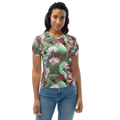 Midsummer Mischief on a Women's Crew Neck T-Shirt