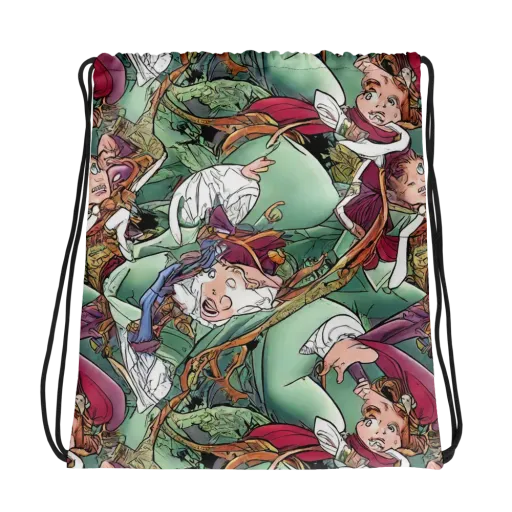 Midsummer Mischief on a Drawstring Bag