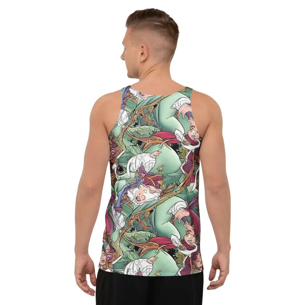 Midsummer Mischief on Men's Tank Top — Back