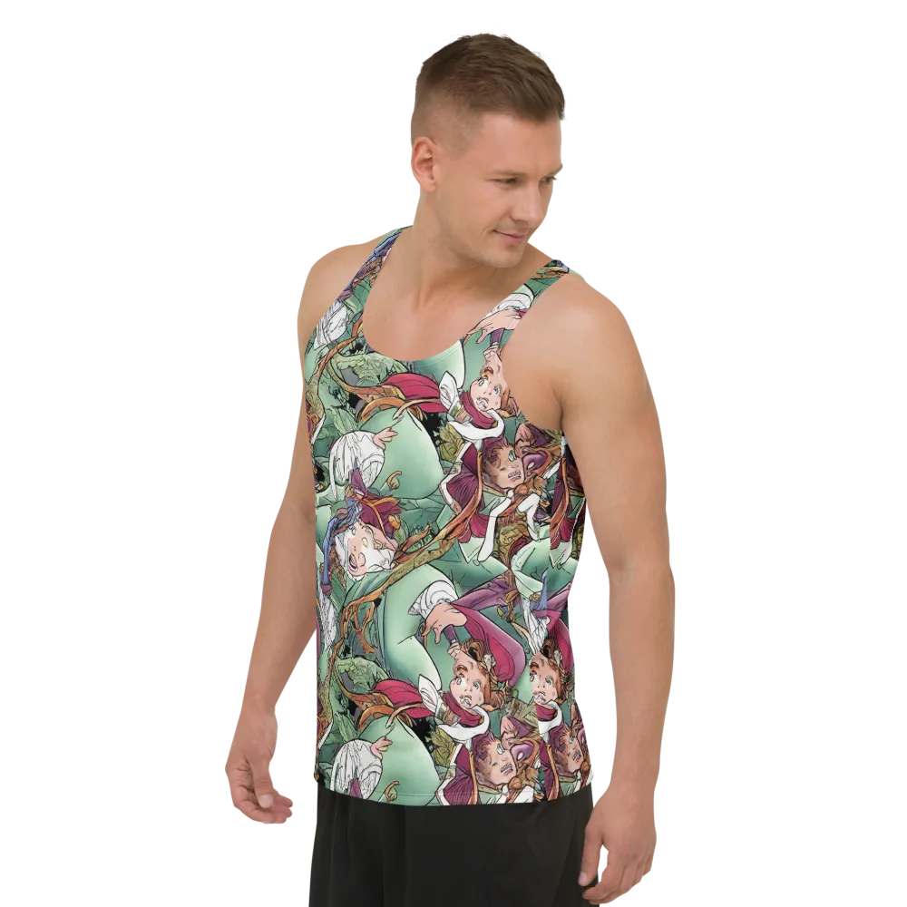 Midsummer Mischief on Men's Tank Top — Left Front
