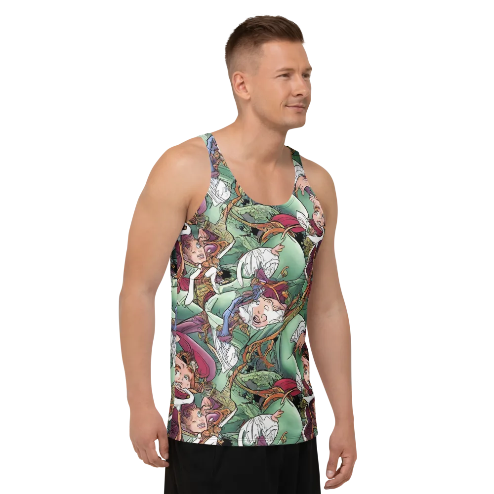 Midsummer Mischief on Men's Tank Top — Right Front