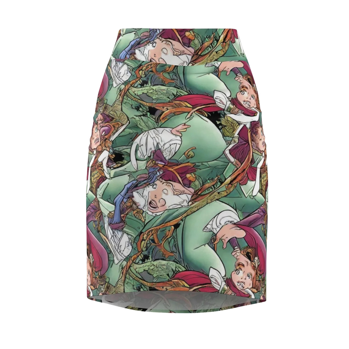 Midsummer Mischief on Pencil Skirt — Front