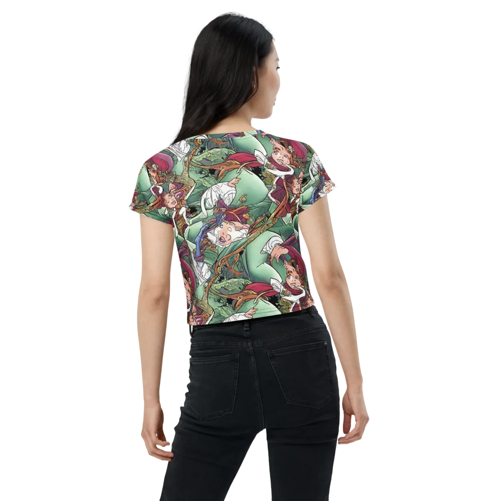 Midsummer Mischief on Crop Tee — Back
