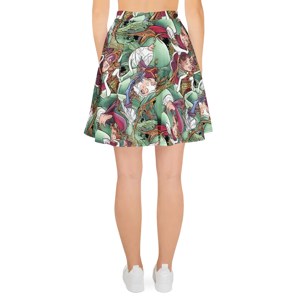 Midsummer Mischief on Skater Skirt — Back