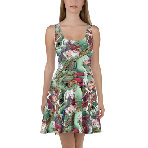 Midsummer Mischief on a Skater Dress