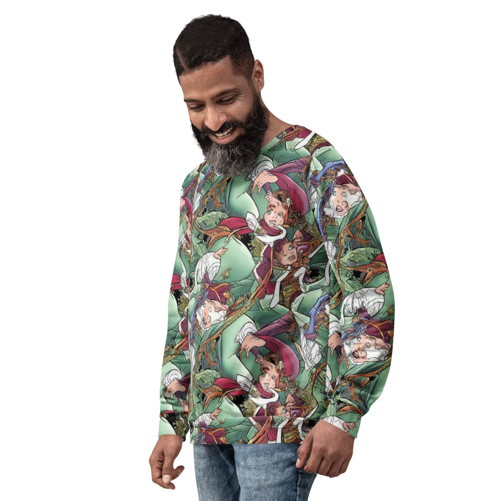Midsummer Mischief on Sweatshirt — Left Front
