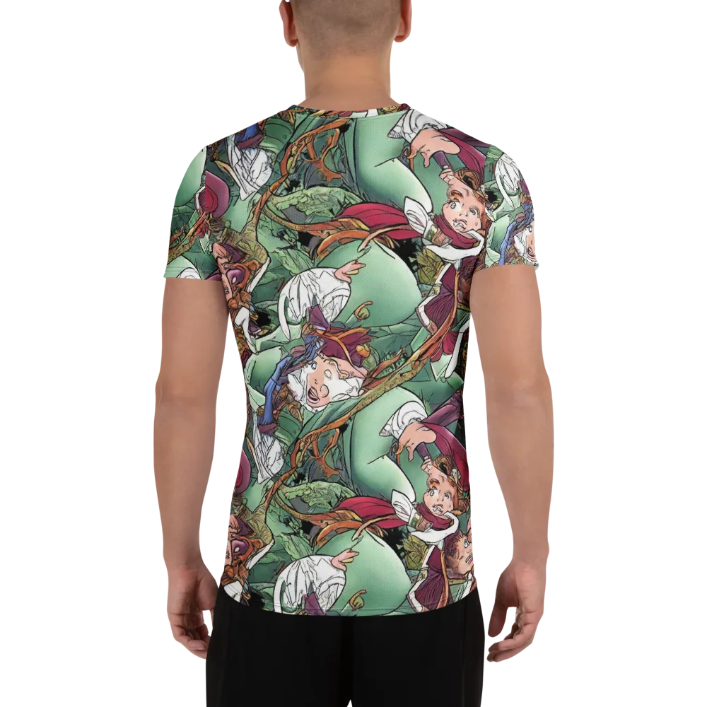 Midsummer Mischief on Men's Athletic T-Shirt — Back