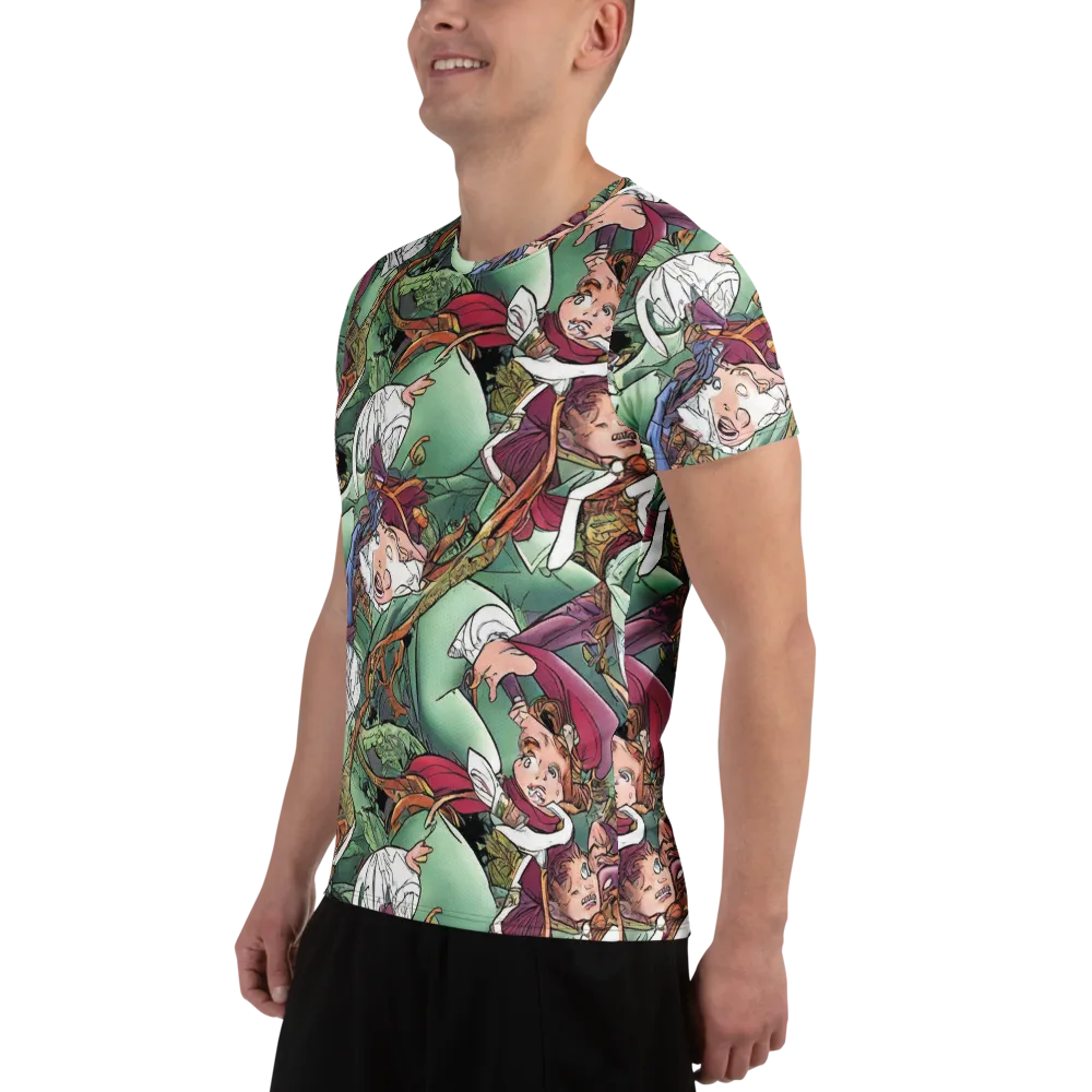 Midsummer Mischief on Men's Athletic T-Shirt — Left