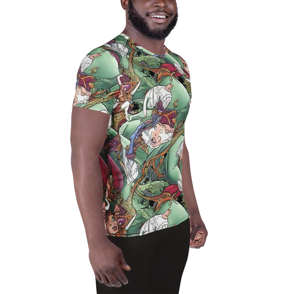 Midsummer Mischief on Men's Athletic T-Shirt — Right