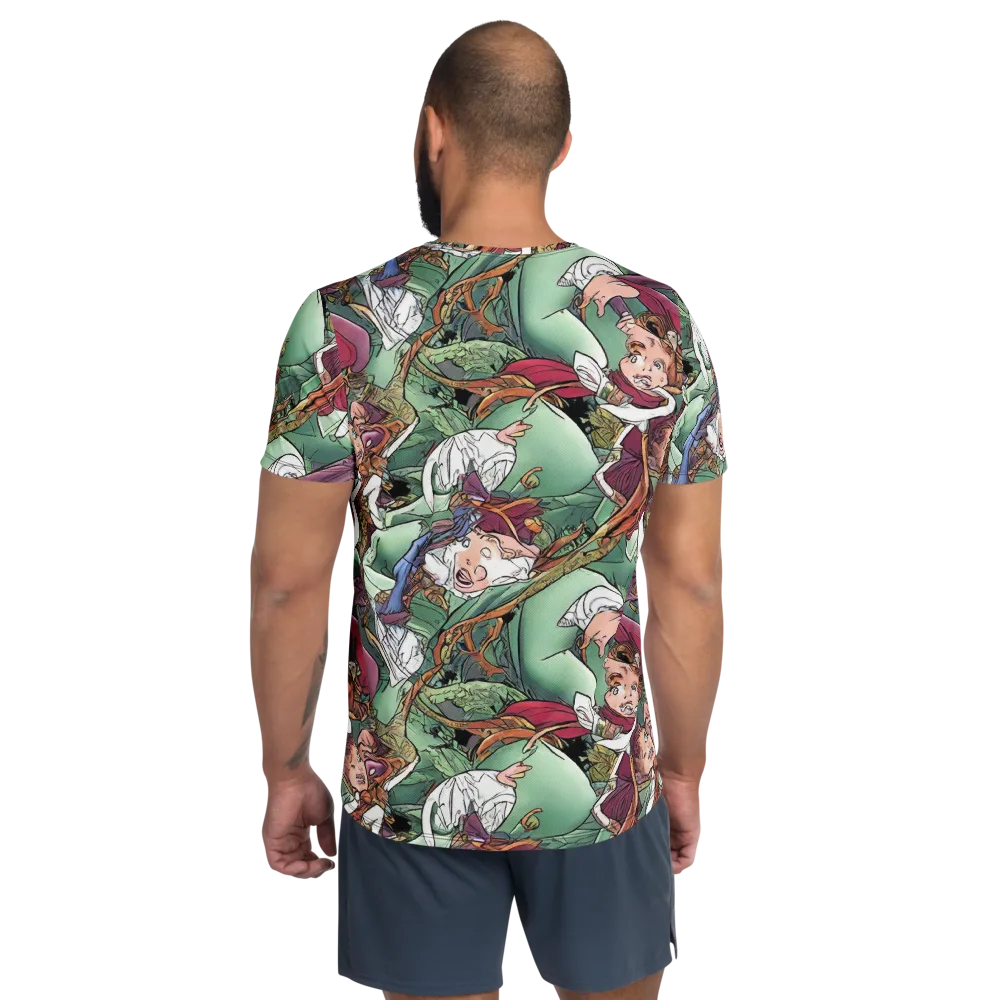 Midsummer Mischief on Men's Athletic T-Shirt — Back