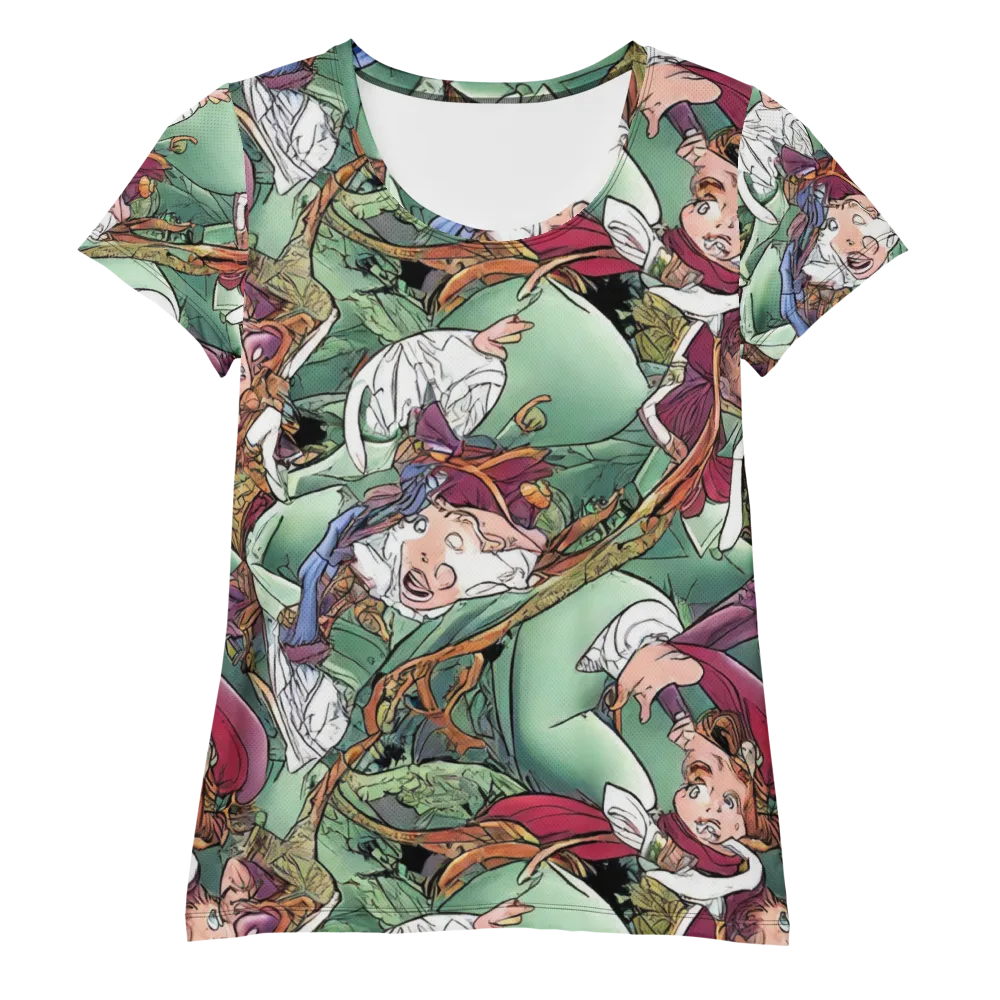 Midsummer Mischief on Women's Athletic T-Shirt — Front