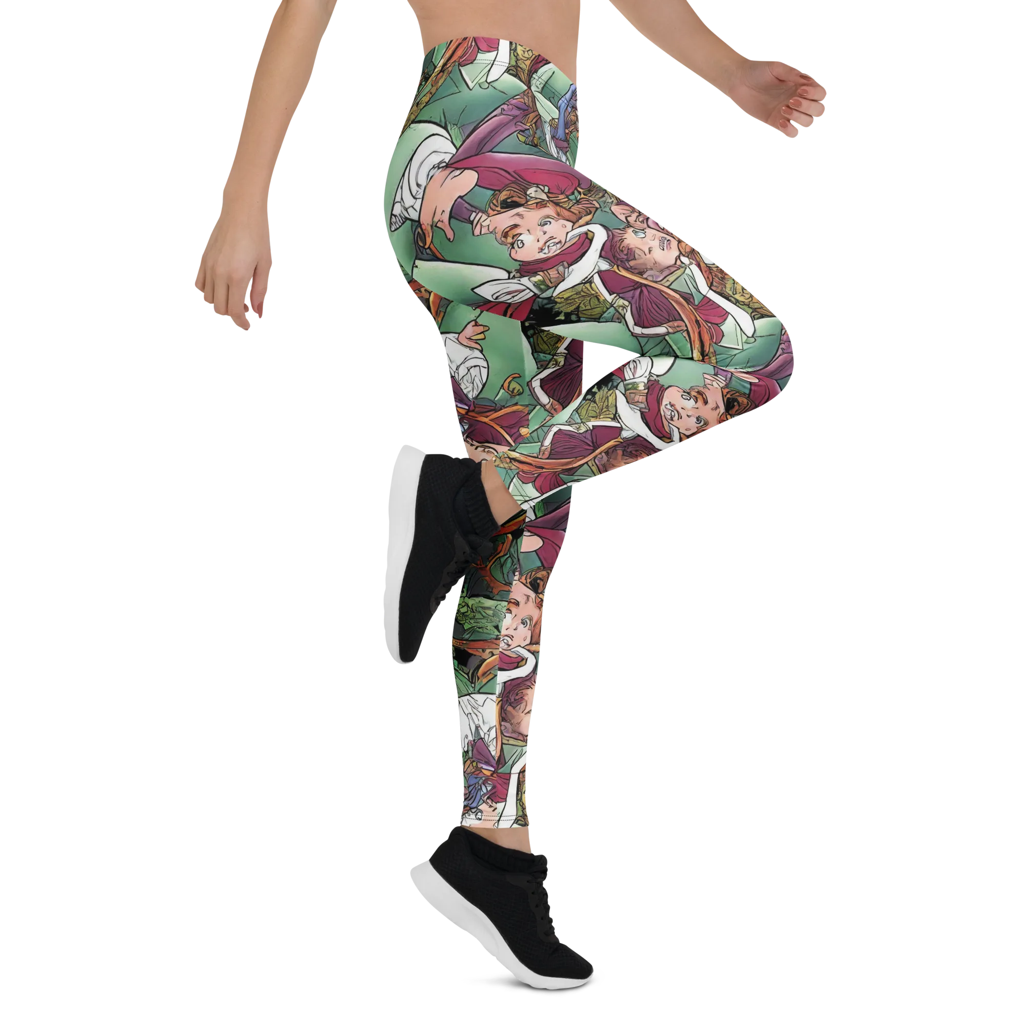 Midsummer Mischief on Leggings — Right