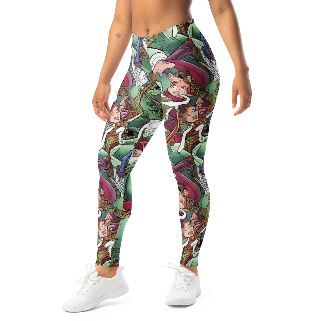 Midsummer Mischief on Leggings — Left Front