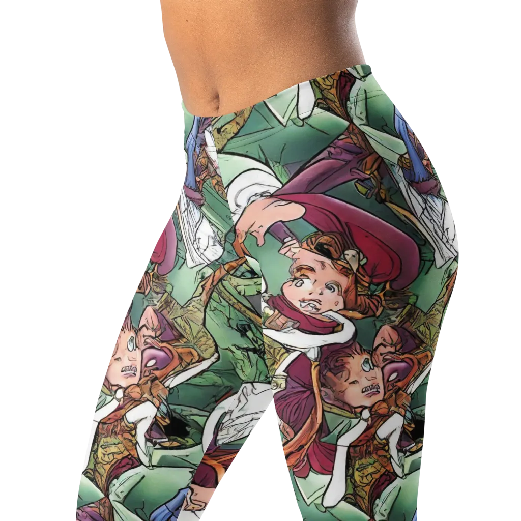 Midsummer Mischief on Leggings — Left Front