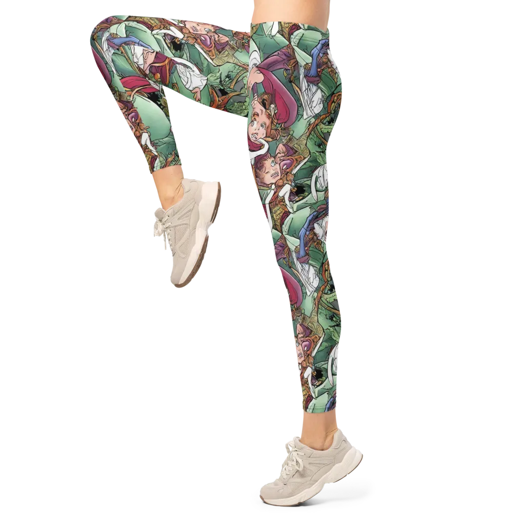 Midsummer Mischief on Leggings — Left