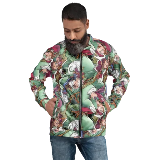 Midsummer Mischief on a Bomber Jacket