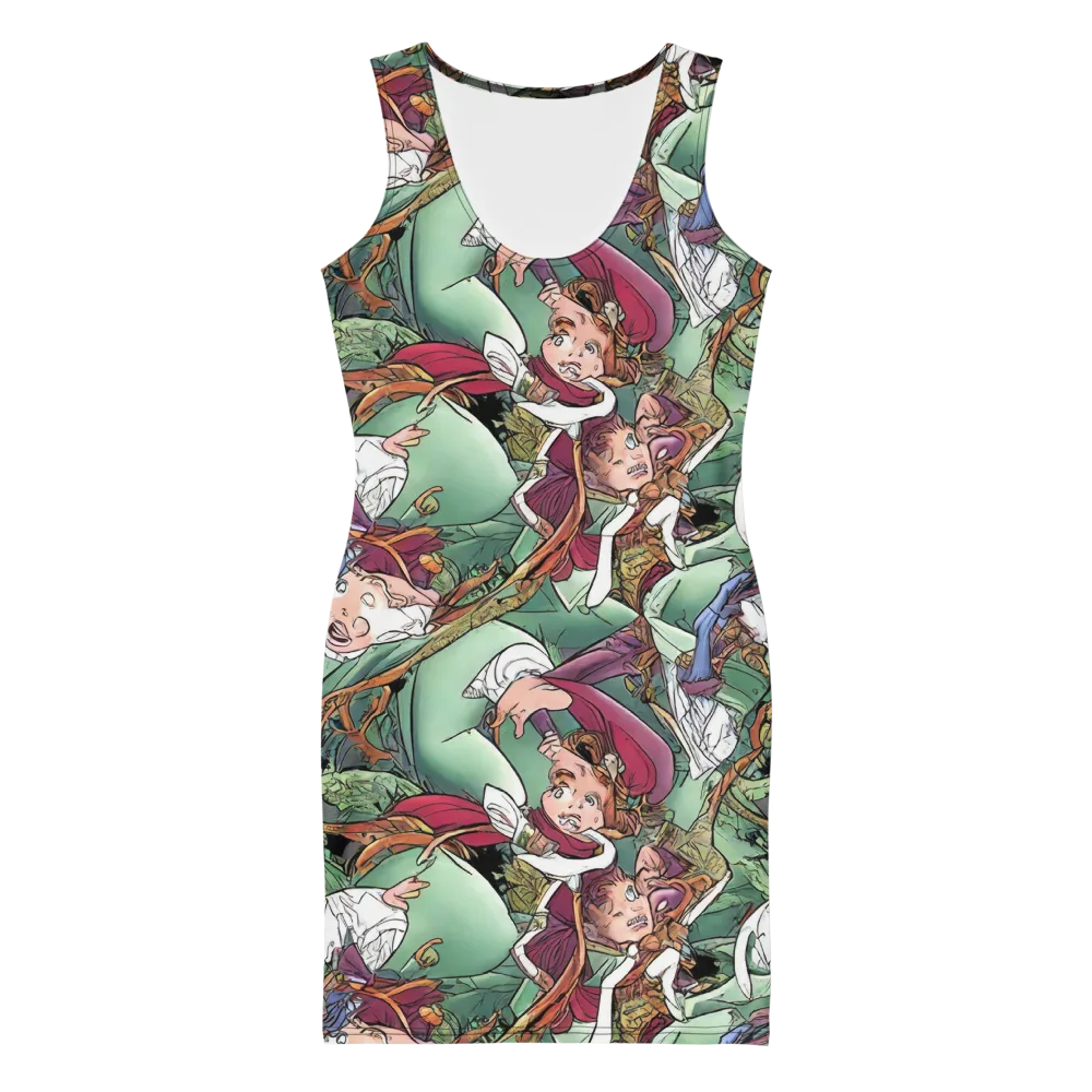 Midsummer Mischief on Bodycon Dress — Front