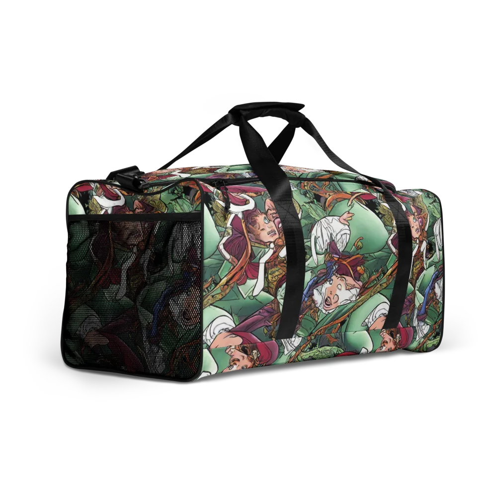 Midsummer Mischief on Duffle Bag — Right Front