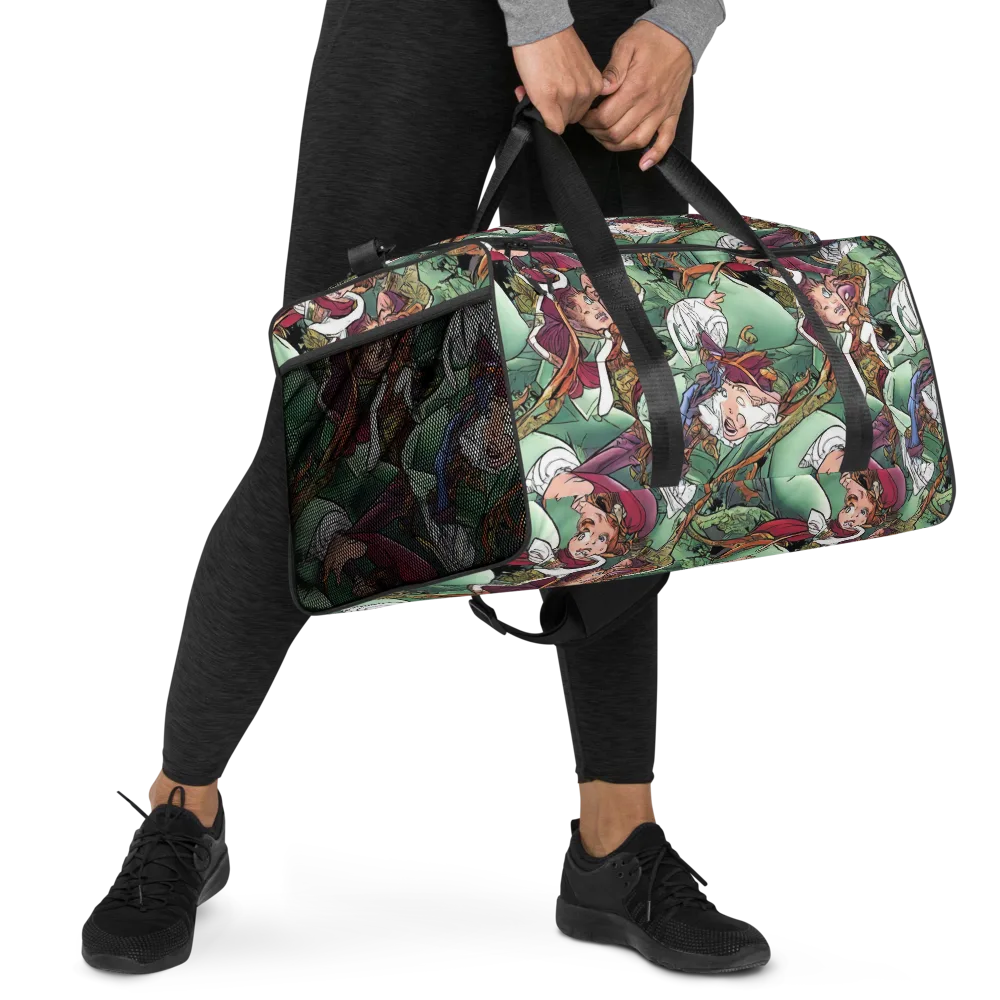 Midsummer Mischief on Duffle Bag — Right Front