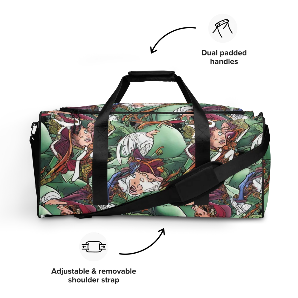 Midsummer Mischief on Duffle Bag — Front