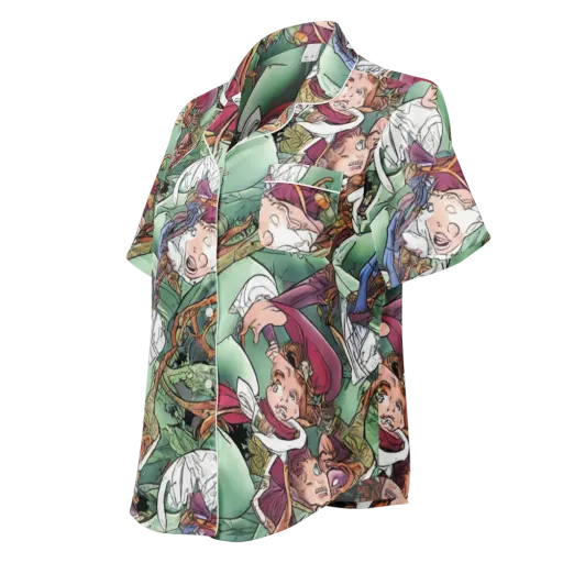 Midsummer Mischief on a Women's Short Sleeve Pajama Top