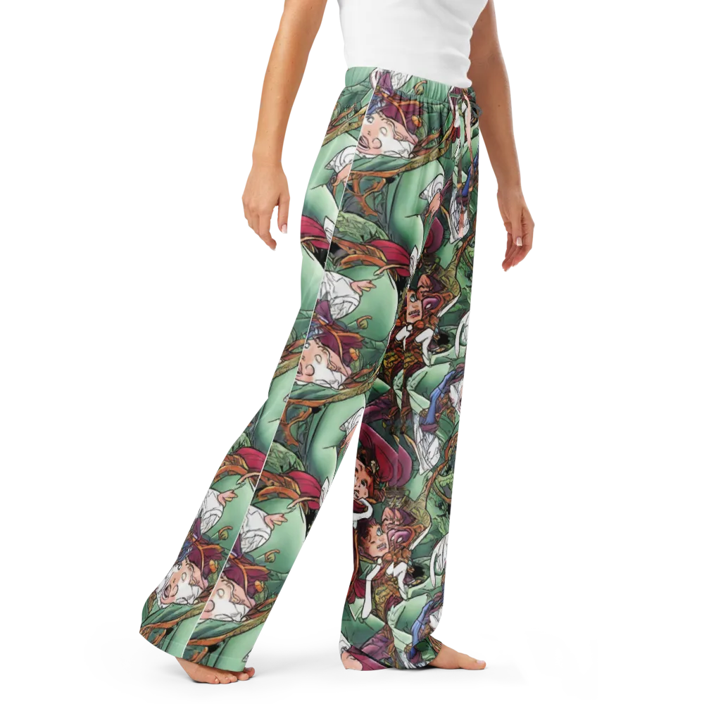 Midsummer Mischief on Women's Pajama Pants — Right Front