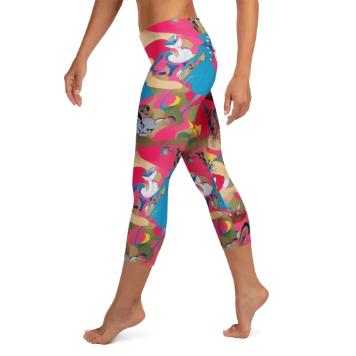 Carousel Couture on a Capri Leggings